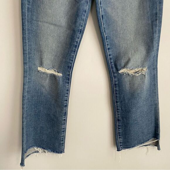 MOTHER The Insider High-rise Crop Step Fray Hem Jeans Size 24 NWT - Picture 3 of 10